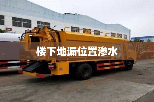 樓下地漏位置滲水