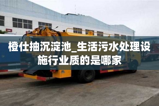 橙仕抽沉淀池_生活污水處理設(shè)施行業(yè)質(zhì)的是哪家