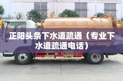 正陽頭條下水道疏通（專業下水道疏通電話）