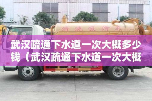 武漢疏通下水道一次大概多少錢（武漢疏通下水道一次大概多少錢啊）