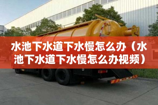 水池下水道下水慢怎么辦（水池下水道下水慢怎么辦視頻）