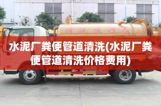 水泥廠糞便管道清洗(水泥廠糞便管道清洗價格費用)