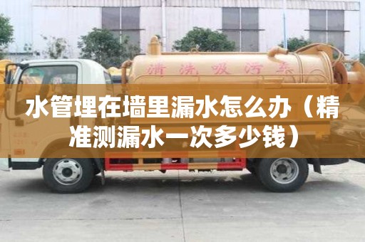水管埋在墻里漏水怎么辦（精準測漏水一次多少錢）