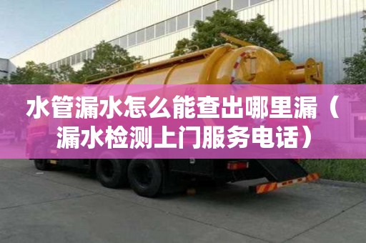水管漏水怎么能查出哪里漏（漏水檢測上門服務電話）