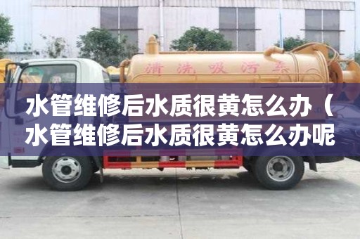 水管維修后水質很黃怎么辦（水管維修后水質很黃怎么辦呢）