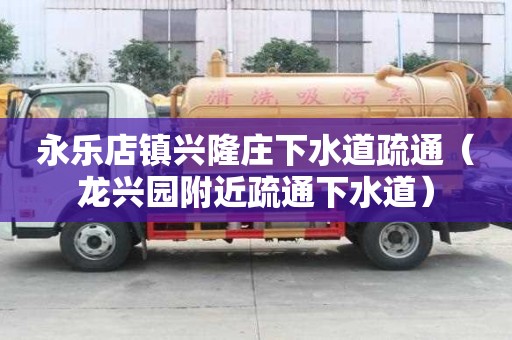 永樂店鎮興隆莊下水道疏通（龍興園附近疏通下水道）