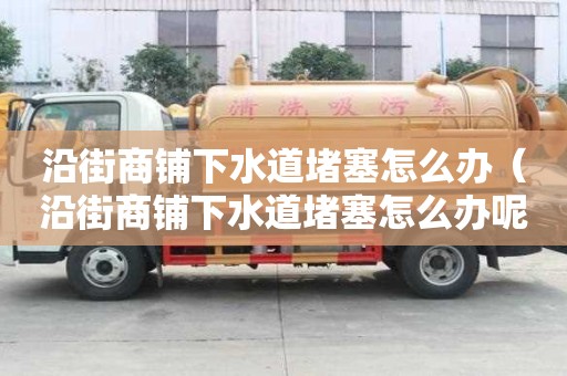 沿街商鋪下水道堵塞怎么辦（沿街商鋪下水道堵塞怎么辦呢）