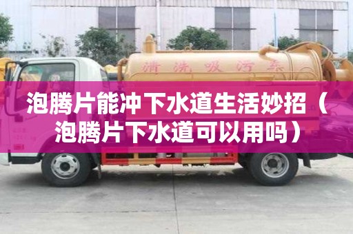 泡騰片能沖下水道生活妙招（泡騰片下水道可以用嗎）