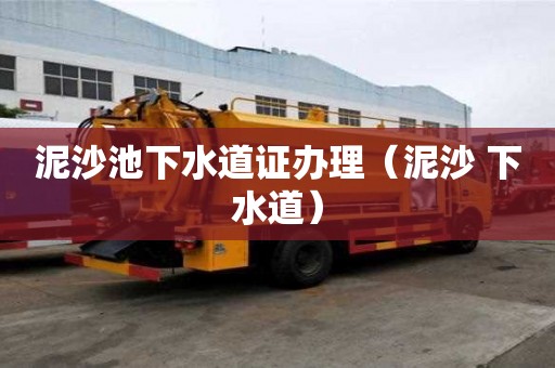 泥沙池下水道證辦理（泥沙 下水道）