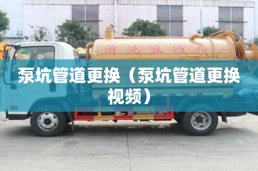 泵坑管道更換（泵坑管道更換視頻）