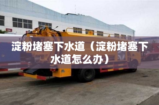 淀粉堵塞下水道（淀粉堵塞下水道怎么辦）