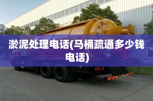 淤泥處理電話(馬桶疏通多少錢電話)
