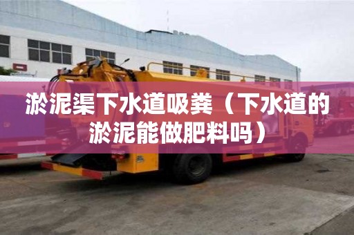 淤泥渠下水道吸糞（下水道的淤泥能做肥料嗎）