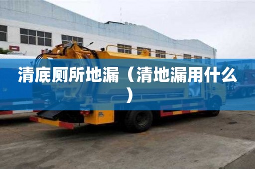 清底廁所地漏(清地漏用什么) 清底廁所地漏(清地漏用什么)