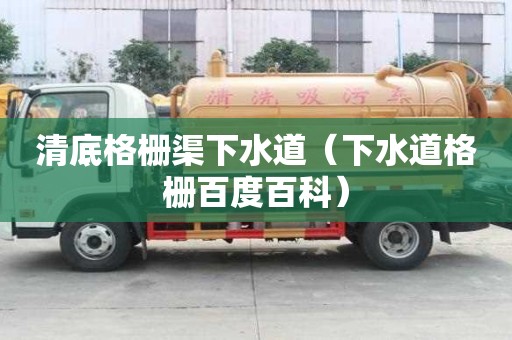 清底格柵渠下水道(下水道格柵百度百科) 清底格柵渠下水道(下水道格柵百度百科)