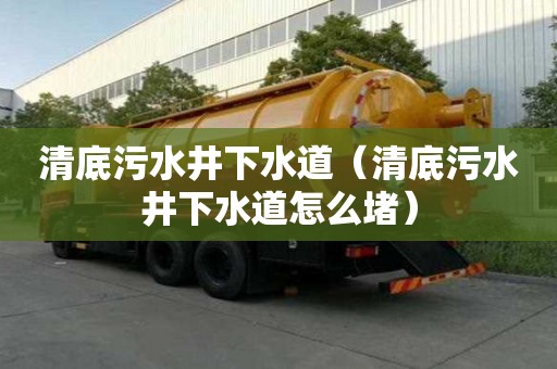 清底污水井下水道（清底污水井下水道怎么堵）