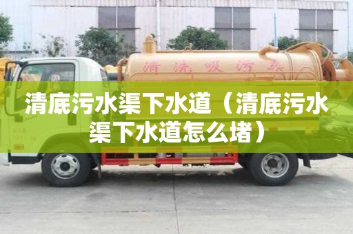 清底污水渠下水道（清底污水渠下水道怎么堵）