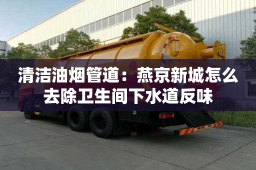 清潔油煙管道：燕京新城怎么去除衛(wèi)生間下水道反味