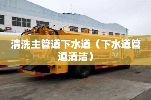清洗主管道下水道（下水道管道清潔）