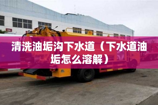 清洗油垢溝下水道（下水道油垢怎么溶解）