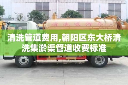 清洗管道費用,朝陽區東大橋清洗集淤渠管道收費標準