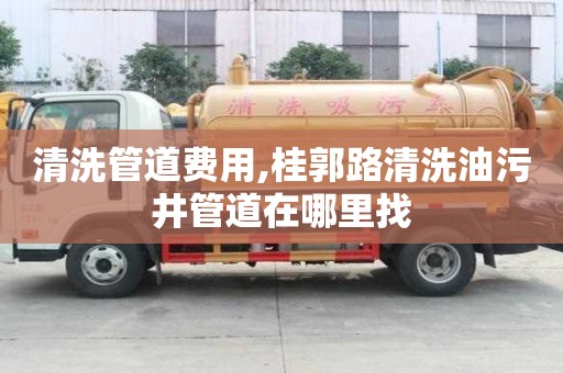 清洗管道費(fèi)用,桂郭路清洗油污井管道在哪里找