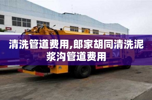 清洗管道費用,郎家胡同清洗泥漿溝管道費用