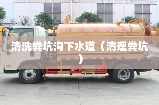 清洗糞坑溝下水道（清理糞坑）