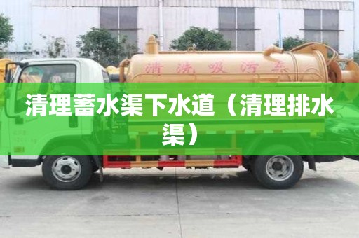 清理蓄水渠下水道（清理排水渠）