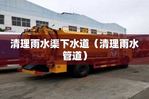 清理雨水渠下水道(清理雨水管道) 清理雨水渠下水道(清理雨水管道)