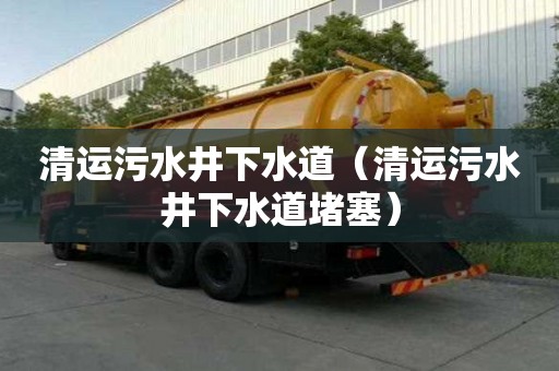 清運污水井下水道（清運污水井下水道堵塞）