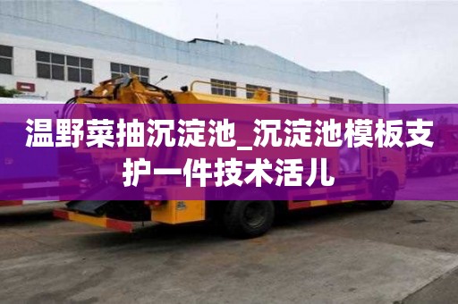 溫野菜抽沉淀池_沉淀池模板支護一件技術活兒