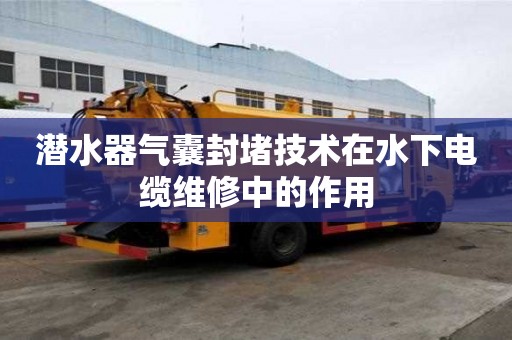 潛水器氣囊封堵技術在水下電纜維修中的作用