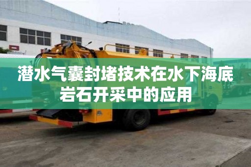 潛水氣囊封堵技術(shù)在水下海底巖石開(kāi)采中的應(yīng)用