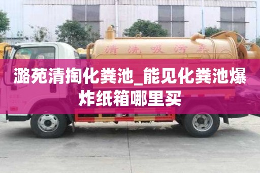 潞苑清掏化糞池_能見化糞池爆炸紙箱哪里買