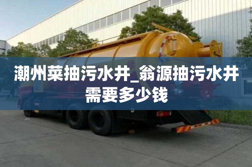 潮州菜抽污水井_翁源抽污水井需要多少錢