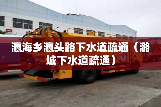 瀛海鄉瀛頭路下水道疏通（潞城下水道疏通）