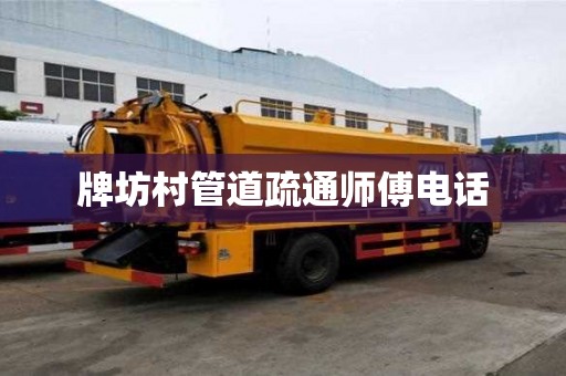 牌坊村管道疏通師傅電話