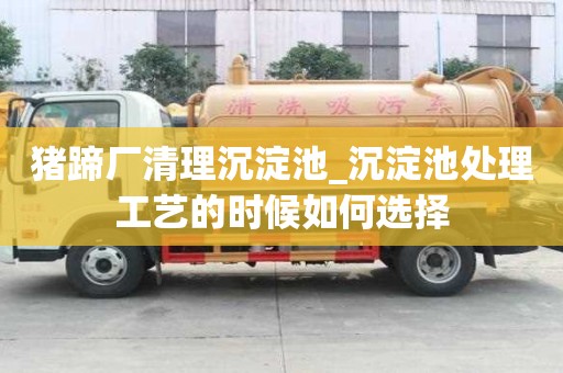 豬蹄廠清理沉淀池_沉淀池處理工藝的時候如何選擇