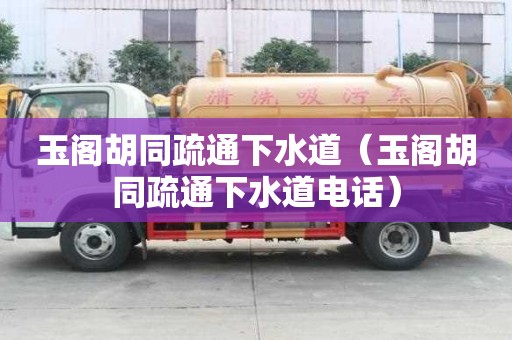 玉閣胡同疏通下水道（玉閣胡同疏通下水道電話）
