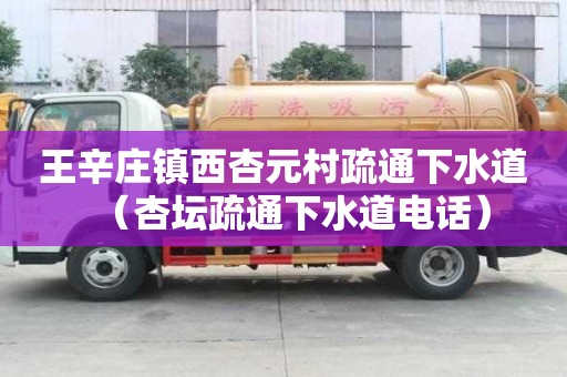 王辛莊鎮(zhèn)西杏元村疏通下水道（杏壇疏通下水道電話）