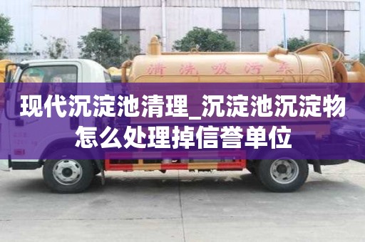 現代沉淀池清理_沉淀池沉淀物怎么處理掉信譽單位