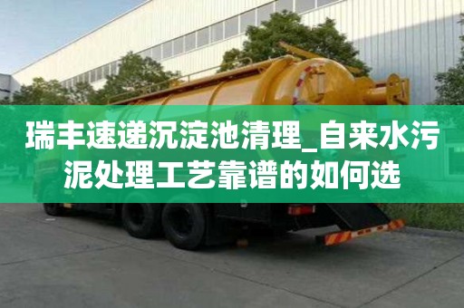 瑞豐速遞沉淀池清理_自來水污泥處理工藝靠譜的如何選