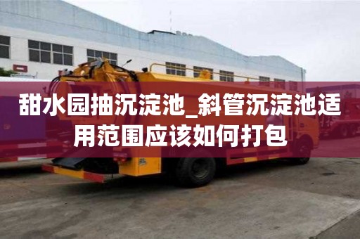 甜水園抽沉淀池_斜管沉淀池適用范圍應該如何打包