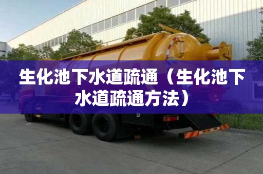 生化池下水道疏通（生化池下水道疏通方法）