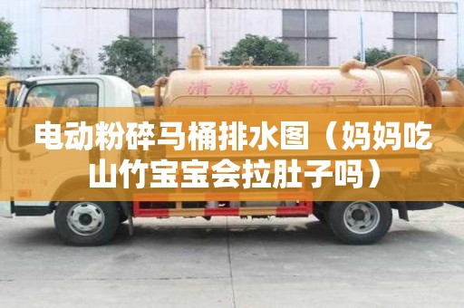 電動粉碎馬桶排水圖（媽媽吃山竹寶寶會拉肚子嗎）