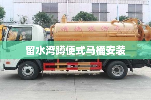 留水灣蹲便式馬桶安裝