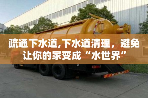 疏通下水道,下水道清理，避免讓你的家變成“水世界”