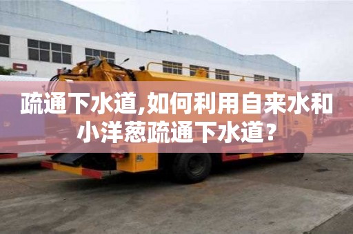 疏通下水道,如何利用自來水和小洋蔥疏通下水道？