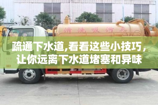 疏通下水道,看看這些小技巧，讓你遠離下水道堵塞和異味